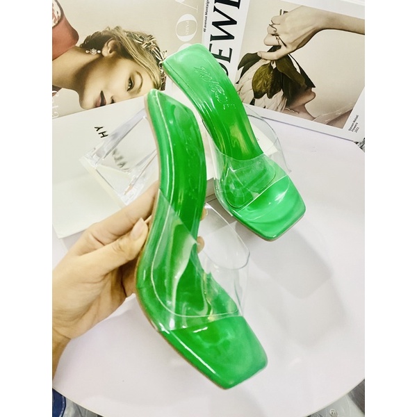 Giày guốc bản mika 9cm H2STORE siêu hót 2022