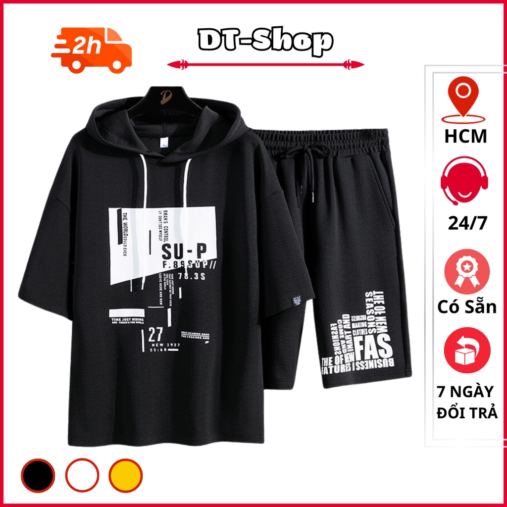 Bộ Quần Áo Thể Thao Nam Kiểu Dáng Trẻ Trung Phối Màu Thời Trang Mùa Hè