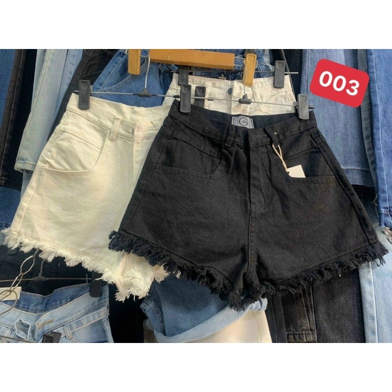 Quần short jean tua rua xinh xắn kiểu hot teen