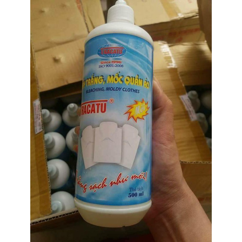 Tẩy Mốc Quần Áo Tracatu 500ml Tẩy Quần Áo Trắng Sạch Mọi Vết Mốc, Giữ Nguyên Màu Vải Hàng Việt Nam_ Tạp hóa nhà Lim