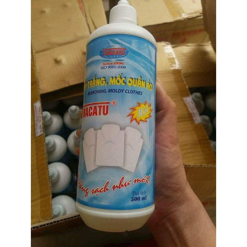 Tẩy trắng tẩy mốc quần áo thần thánh Tracatu [ FREE SHIP] 500ml hàng Việt Nam