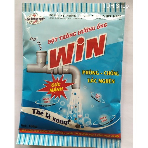Combo 10 gói bột thông cống win