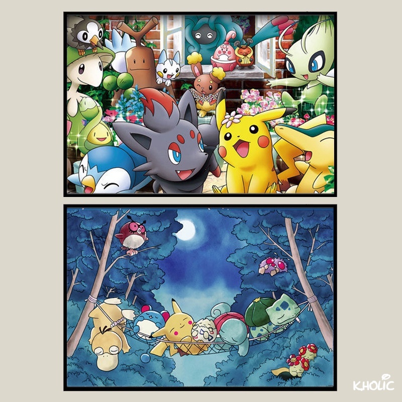 Bộ Đồ Chơi Xếp Hình Pikachu 300/520/1000 Miếng Bằng Gỗ