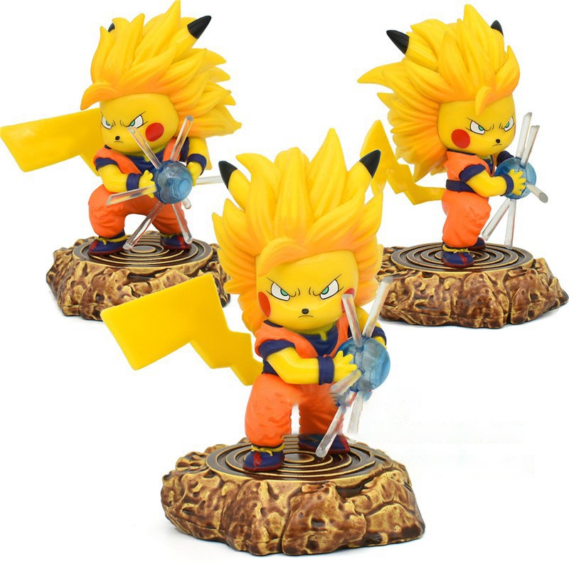 Mô hình pikachu songoku tung chưởng hàng siêu đẹp