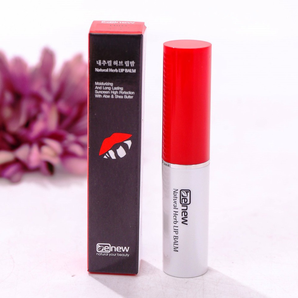 Son dưỡng môi chống thâm môi có màu BENEW NATURAL HERB LIP BALM 3.5g