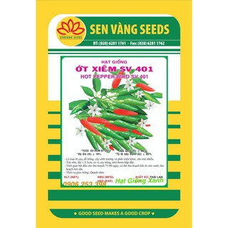Hạt giống ớt xiêm sv 401 0.4gr dễ trồng sai trái