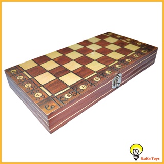 Bộ Cờ Vua Nam Châm Bằng Gỗ 3 Trong 1 15 "