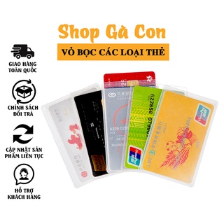 SET 8 Vỏ Bọc Thẻ Căn Cước/ ATM/ Thẻ Sinh Viên Trong Suốt Tiện Dụng (VBT08)