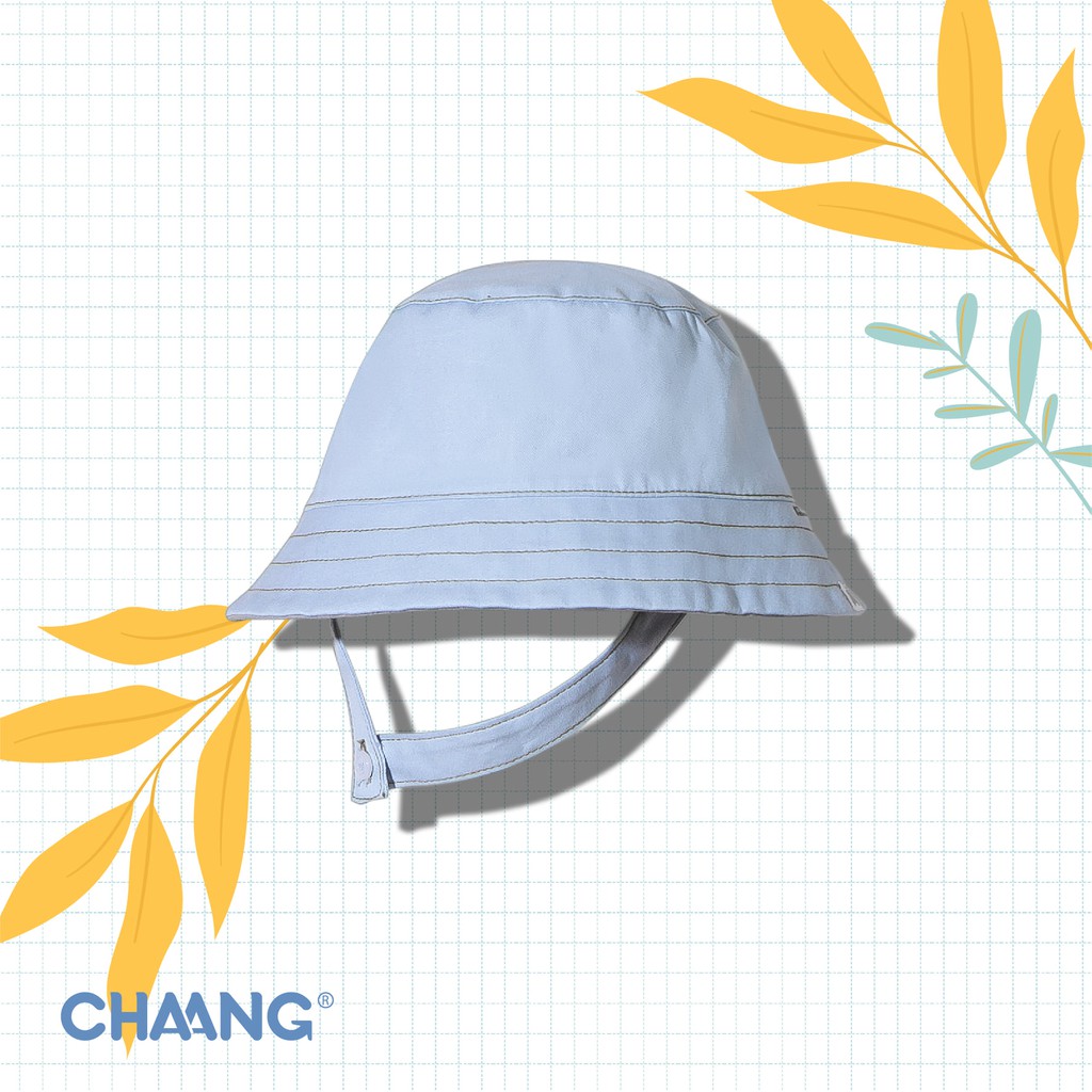 Mũ vành hai mặt CHAANG summer xanh nhạt