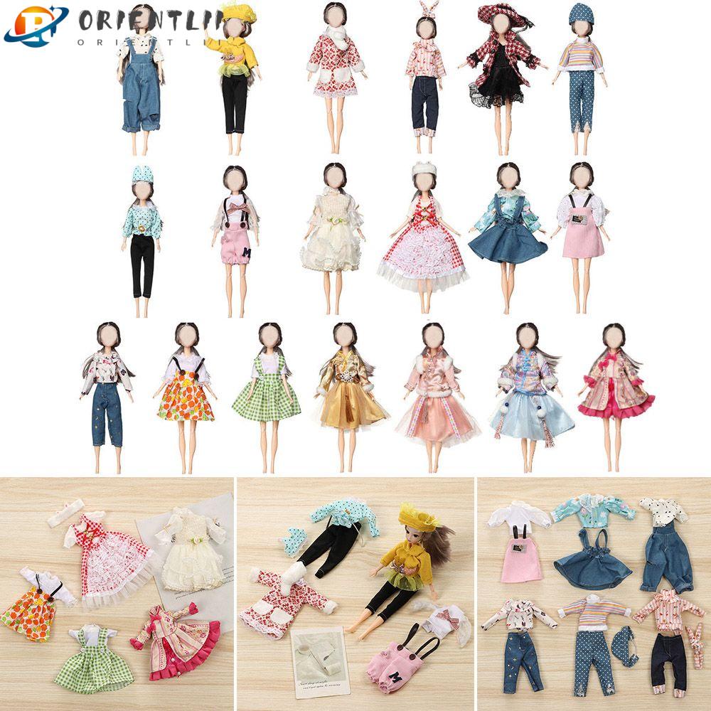 ORIENTLII Fashion BJD 1/6 Doll Princess Dress Clothes Set 30 Cm Doll Clothes Skirt