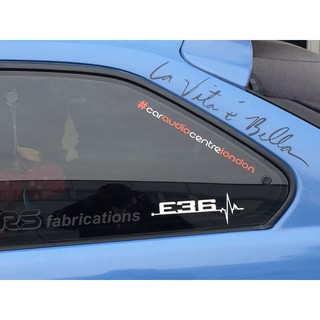 Sticker Dán Trang Trí Cửa Sổ Xe Hơi BMW E28 E30 E34 E36 E37 E38 E39 E39 E46 E60 E61 E62 E80 E90 E91