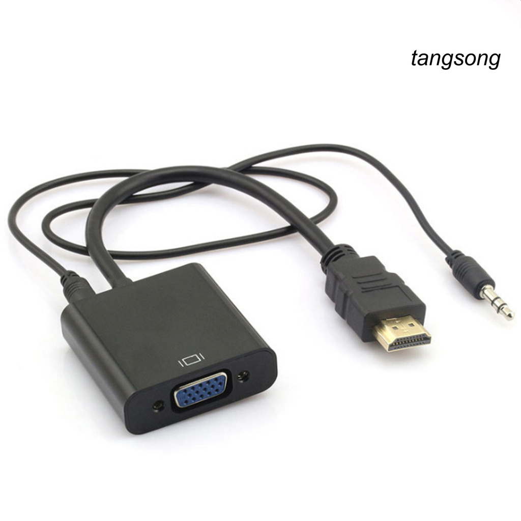 Cáp Chuyển Đổi Video Hdmi Ts-Hdmi-Compatible Sang Vga 25cm 1080p Cho Hdtv