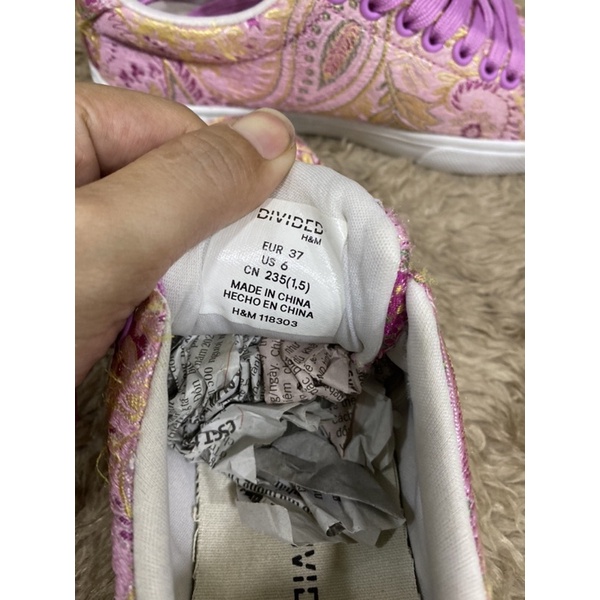 Giày si vải gấm size 37
