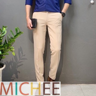 Quần âu nam MICHEE chất vải tuyết mưa ,co giãn 4 chiều dáng ôm body chống nhăn | BigBuy360 - bigbuy360.vn