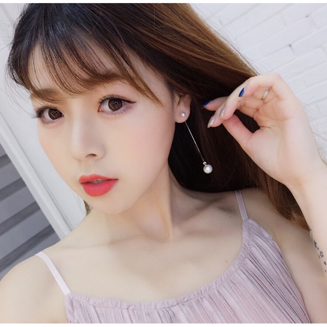 Hoa tai bạc ý 925 thời trang Hàn Quốc cực xinh HT21