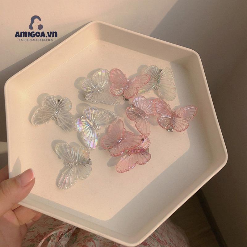 Kẹp Tóc Hình Bươm Bướm Nhiều Màu Xinh Xắn Cho Nữ