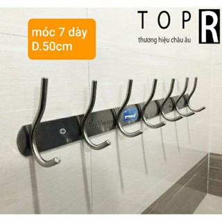 Móc treo quần áo gắn tường inox 7moc 9moc