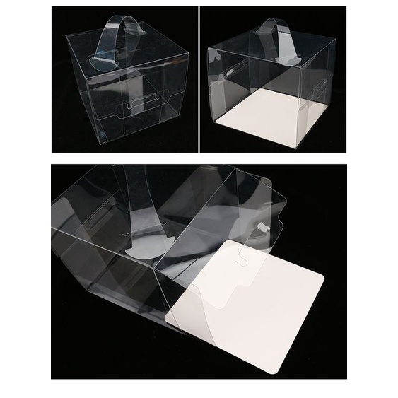 COMBO 5 HỘP MICA ĐỰNG BÁNH 3 CHI TIẾT SIZE 15*15*15