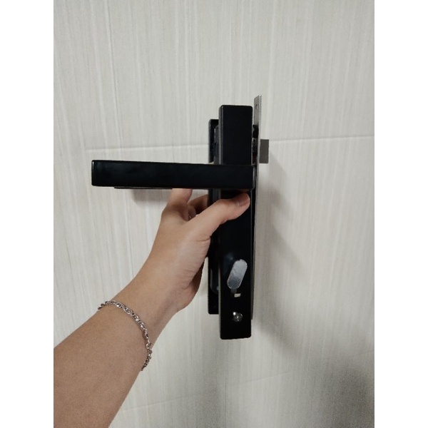 💥Khóa KL đen đơn điểm cho cửa nhôm hệ vát cạnh 55