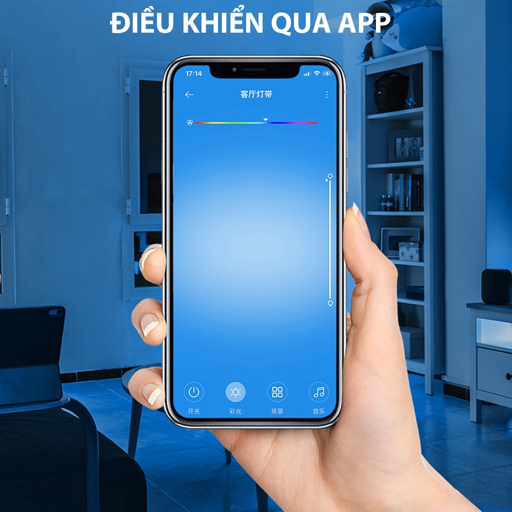 Đèn led trang trí thông minh Xiaomi Gosund. 16 triệu màu, cảm ứng theo nhạc , điều khiển qua app mihome.