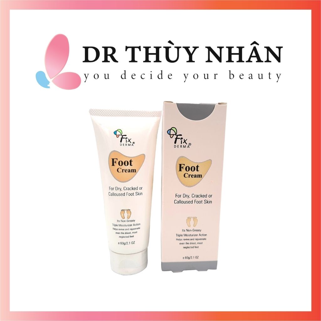 Kem Dưỡng Mềm Mịn, Dưỡng Ẩm Sâu, Giảm Nứt Nẻ Gót Chân Fixderma Foot Cream