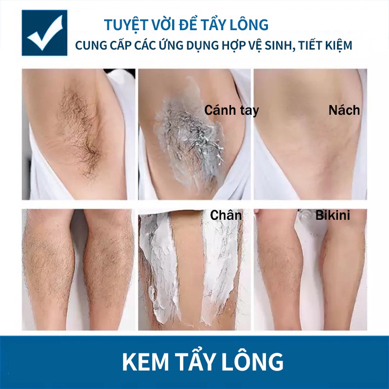 Tẩy lông không đau kem tẩy lông vĩnh viễn ức chế sự phát triển lông thân
