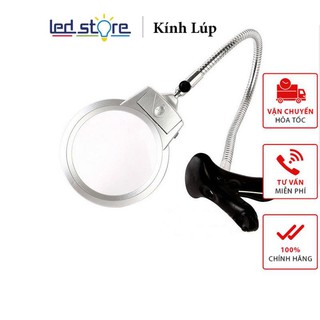 Kính lúp kẹp bàn có đèn V3 ( 2.5X - 5X )