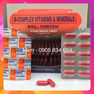 B50/2 FORTEN - THUỐC BỔ VITAMIN CHO GÀ - VỈ 10 VIÊN