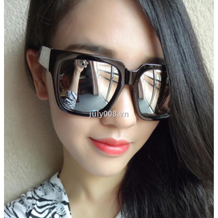 Kính Mát Phản Quang Gọng Vuông Siêu Mỏng Phong Cách Hàn Quốc Cổ Điển Thời Trang Mới Cho Nam Và Nữ