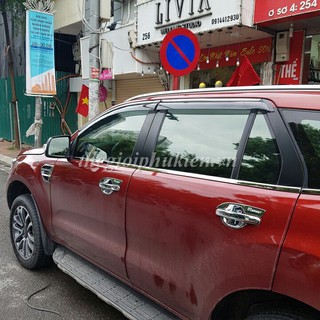 Bộ vè che mưa ford everest 2016-2019 chỉ mạ crom cao cấp