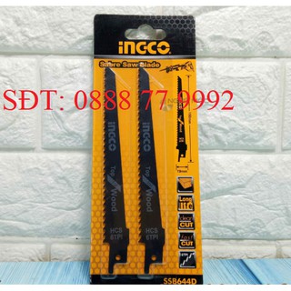 Bộ lưỡi cưa kiếm 2 cây ingco ssb644d