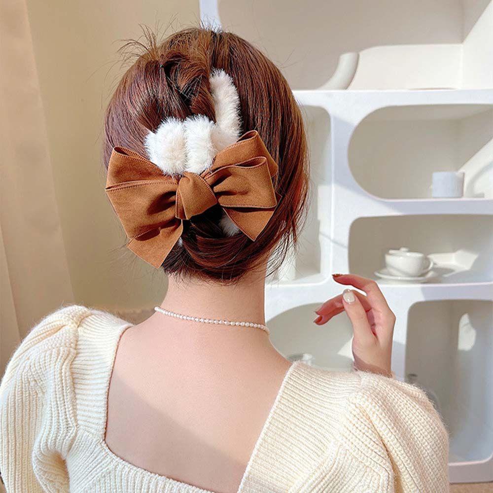 Kẹp Tóc Lông Xù Xinh Xắn Dễ Phối Đồ Cho Nữ 2life