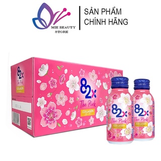 Nước Uống Collagen 82x The Pink Chính Hãng, Collagen Nước Nhật Bản Giúp Dưỡng Trắng Da Ngăn Ngừa Lão Hóa Hộp 10 Chai