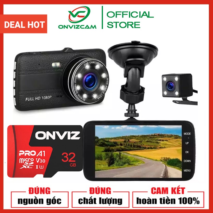 [CHÍNH HÃNG] Camera Hành Trình Ô tô X004 trước sau full HD tích hợp 8 Đèn LED thường hỗ trợ ban đêm