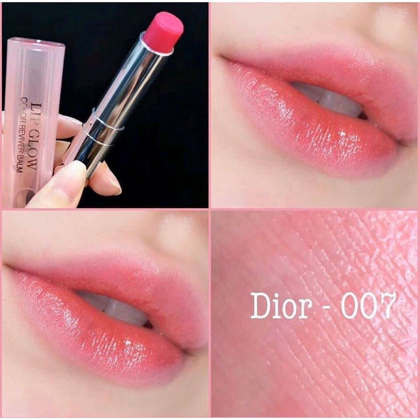 Son Dưỡng Dior 007 Màu Hồng Tím Addict Lip Glow Raspberry Mới Nhất 2021,Dòng Son Dưỡng Cao Cấp,Sang Trọng,Nữ Tính.