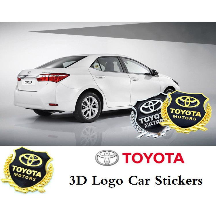 Miếng Dán Logo 3d Cho Xe Hơi Toyota (mua 1 Tặng 1 Tặng 1)