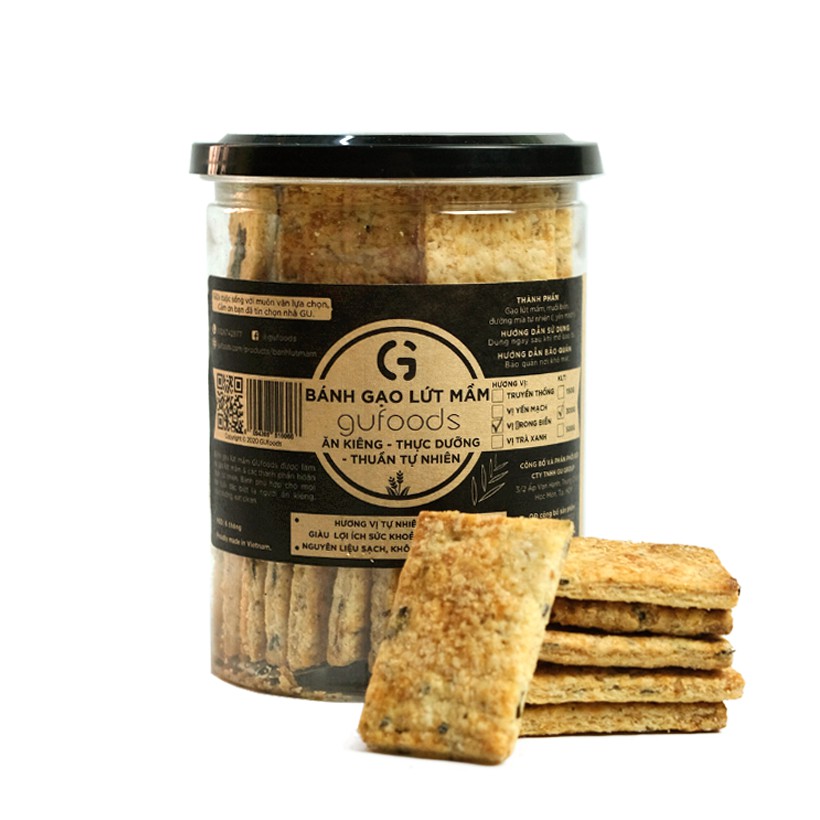 Bánh gạo lứt mầm GUfoods - Ăn kiêng, Thực dưỡng, Thuần tự nhiên | BigBuy360 - bigbuy360.vn