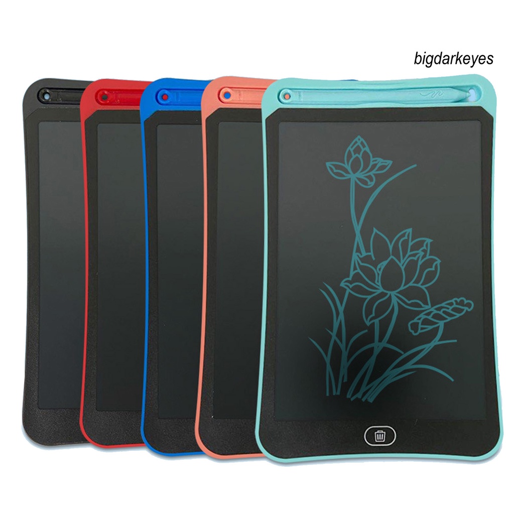 1 Bộ Bảng Viết Điện Tử Bằng Nhựa Chống Nước Màn Hình LCD 4.4Inch/6.5Inch/8.5Inch An Toàn Cho Bé
