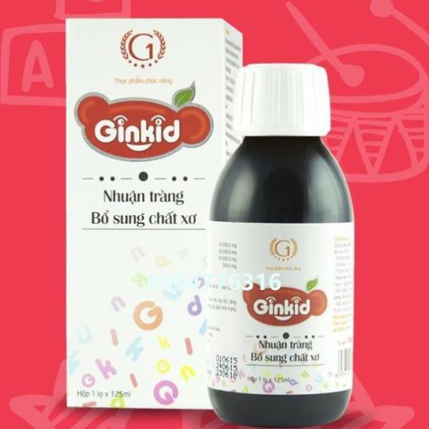 ✅ Ginkid Nhuận tràng Bổ sung chất xơ, hỗ trợ hệ tiêu hóa, giúp giảm chứng táo bón, phân sống, đầy hơi, chướng bụng