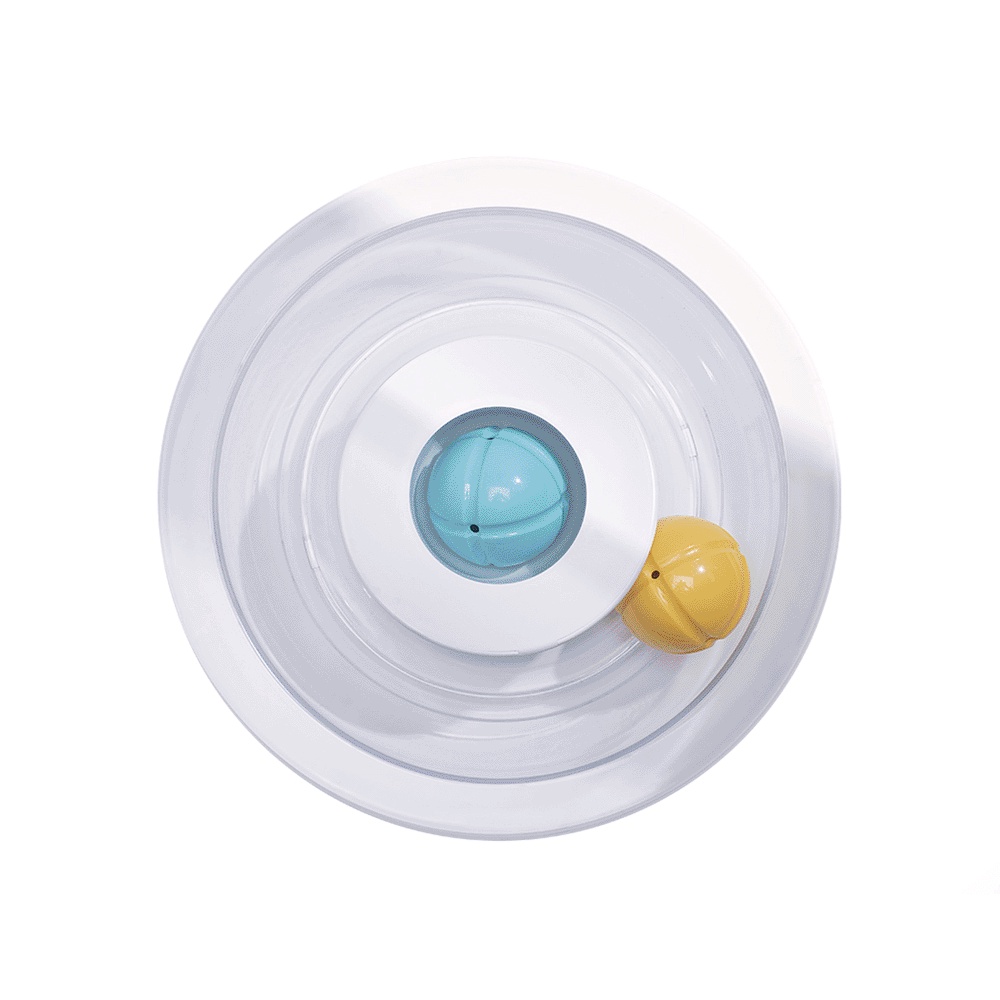 Đồ chơi cho mèo đĩa bay Pakeway UFO 2 bóng + catnip bên trong