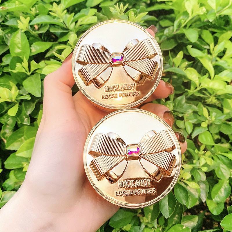 Phấn phủ bột trang điểm Mack Andy Nơ Vàng Đính Đá Siêu xinh | BigBuy360 - bigbuy360.vn