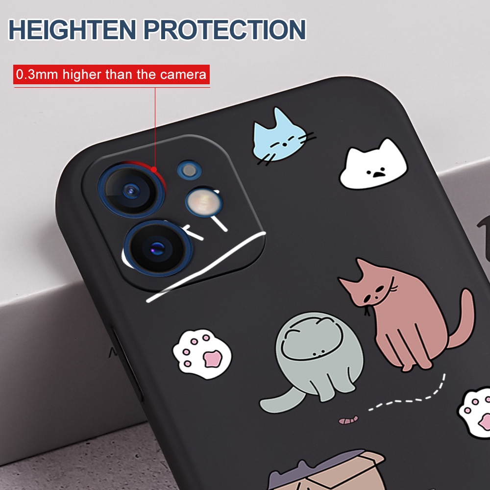 Ốp Điện Thoại Hình Chân Mèo Cho Xiaomi Mi 11 Lite Pro Mi 9 10 10T POCO F3 X3 NFC M3 M4 Redmi Note 7 8 10S MAX Plus