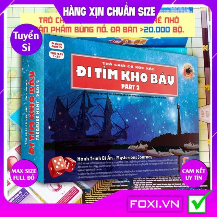 Board game-Đi tìm kho báu Foxi-đồ chơi gia đình-tương tác cao-Rèn khả năng giao tiếp-tư duy nhạy bén-thông minh-sáng tạo