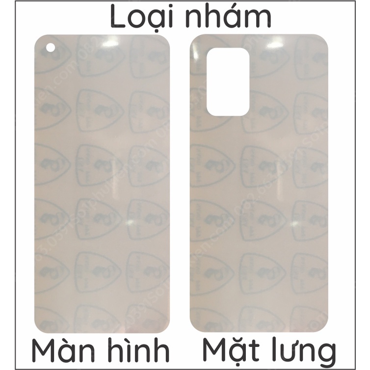 Dán PPF Oppo A95 loại nhám, bóng, da cá sấu dành cho màn hình, mặt lưng, mặt lưng bo viền
