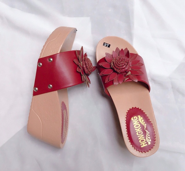 Déo đế xuồng cao 7cm, hoa cúc siêu dễ thương