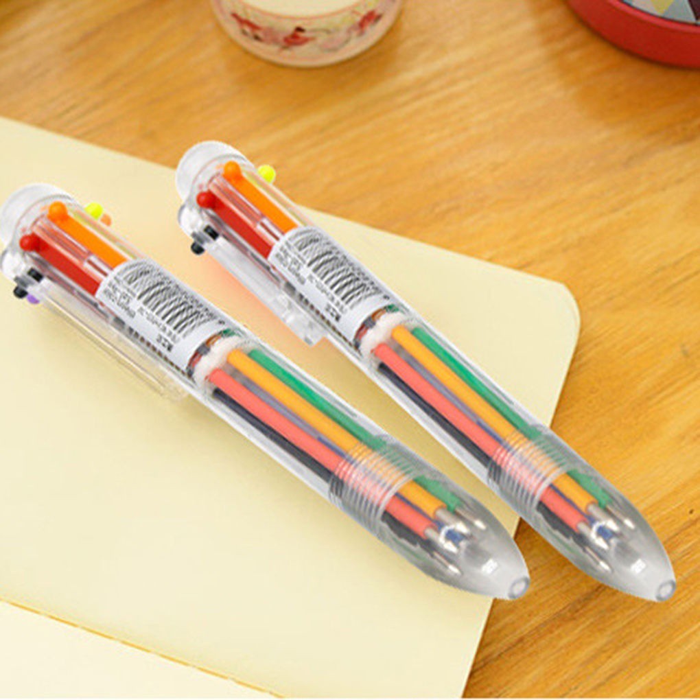 Bút Bi 6 Màu Sáng Tạo Tiện Dụng Chất Lượng Cao
