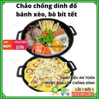Chảo chống dính chất liệu gang ĐỔ BÁNH XÈO hàng loại 1