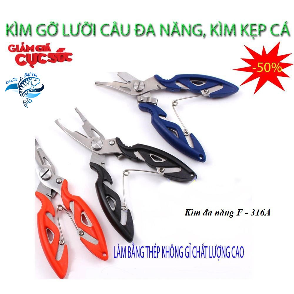 Kìm Gỡ Lưỡi Câu Cá Đa Năng Bằng Thép Không Gỉ