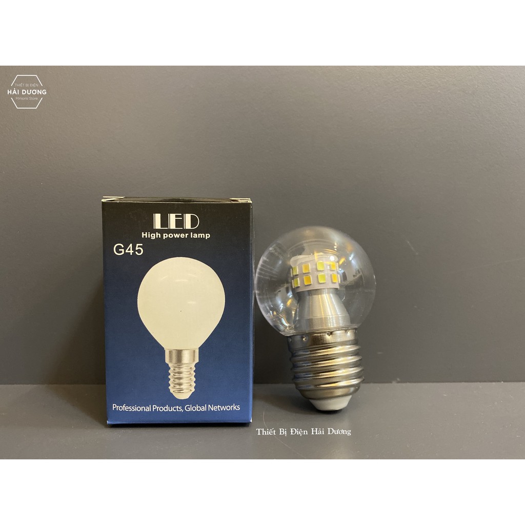 Bộ 3 Bóng Đèn Led G45 3 Chế Độ Ánh Sáng 7w Trắng - Vàng - Trung Tính Đui E27  Chip led siêu sáng - Bảo hành 2 năm