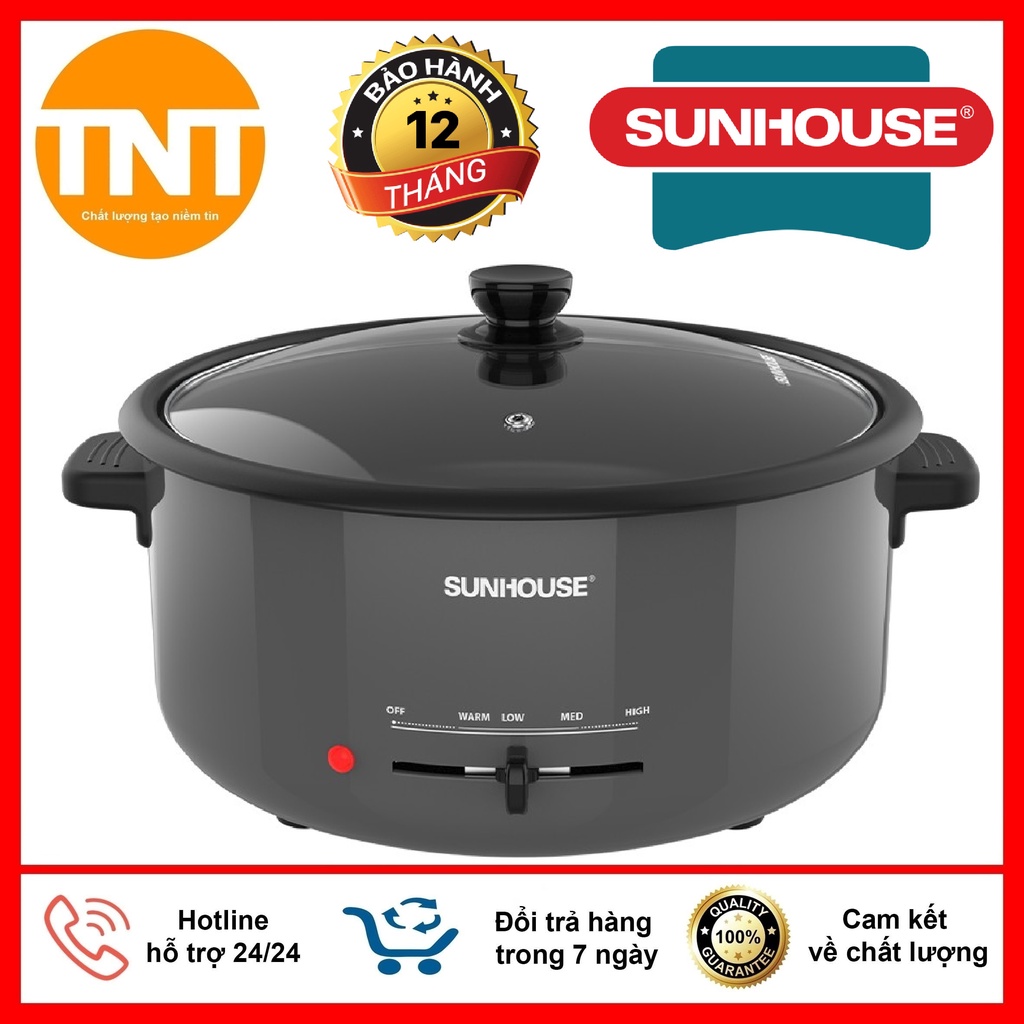 Nồi Lẩu Điện Sunhouse SHD4523 Dung Tích 3.5 Lít, Chống Dính Cao Cấp, An Toàn Cho Sức Khỏe